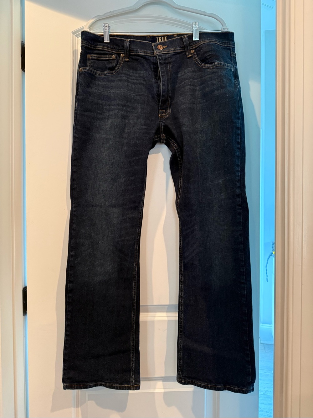 True Craft Men's Dark Indigo Bootcut Jeans